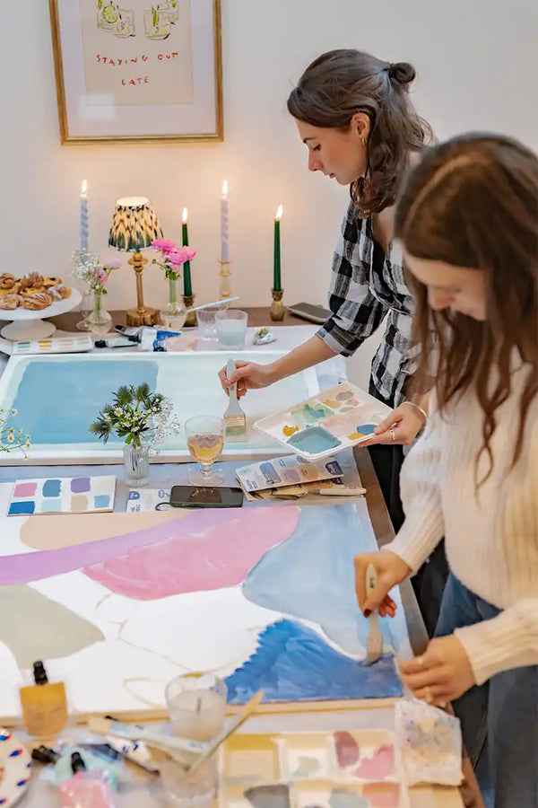 Clapham wall art with canvas painting kits