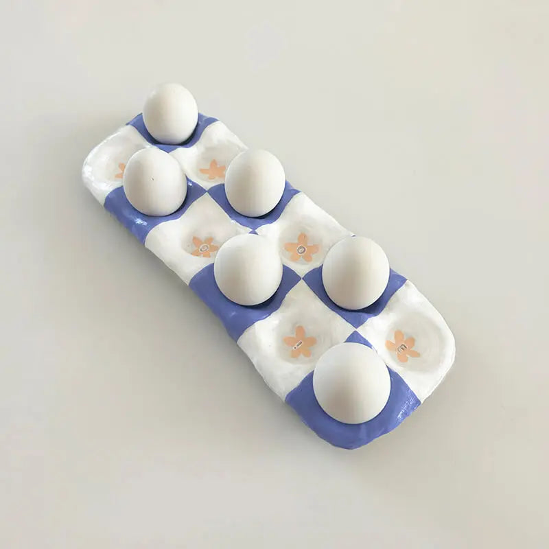 Egg tray creative pottery creation