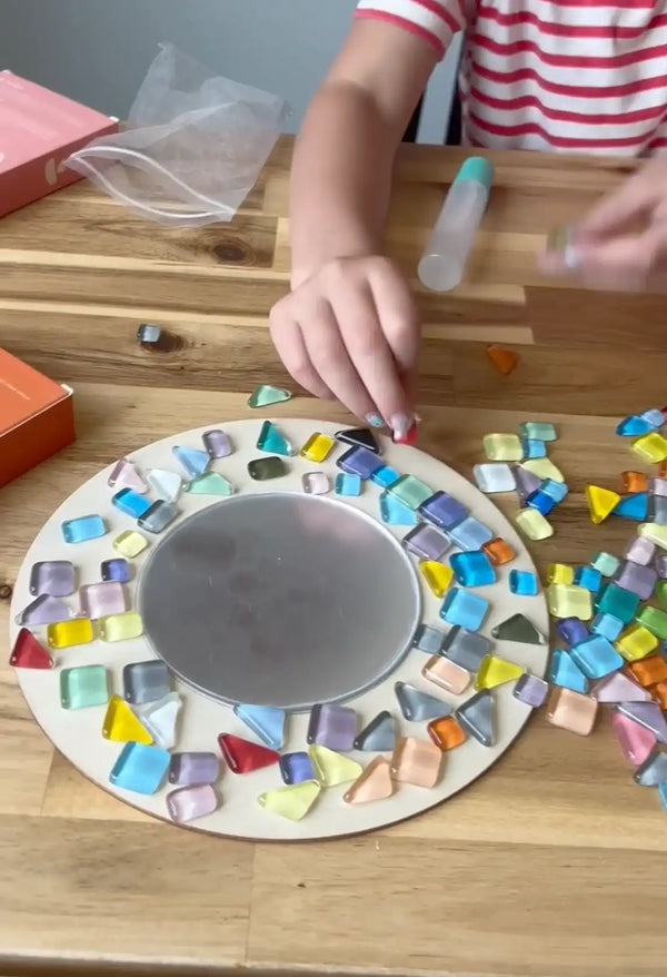 Sculpd Mosaic Kit - Close up mirror in progress