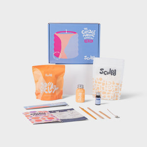 Sculpd Candle Making Kit Sculpd Earth Tones One Candle Peony Rose