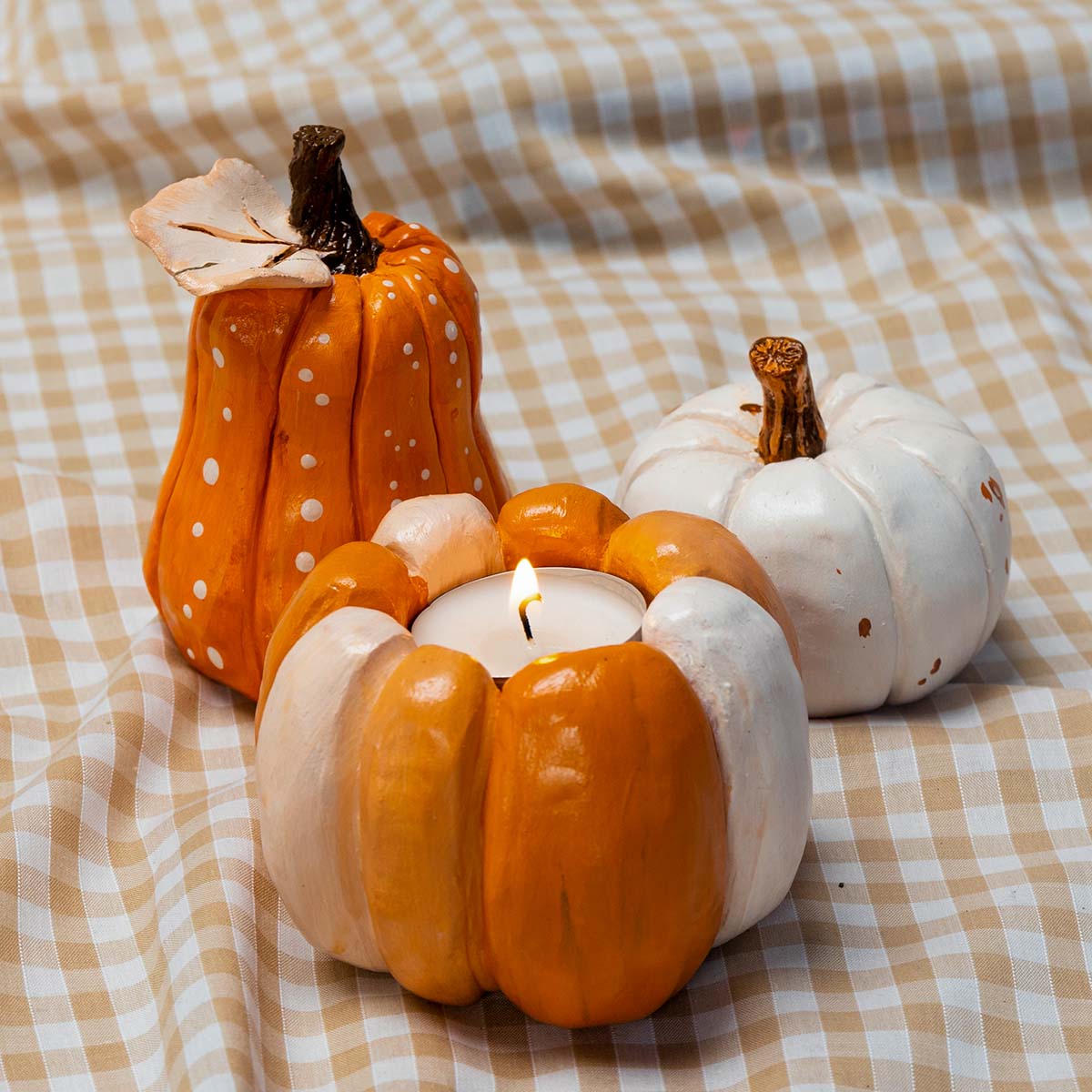 Sculpted decorative pumpkin for Halloween