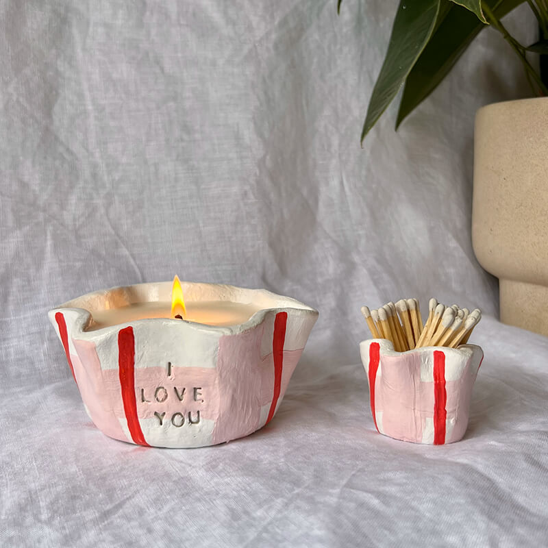 I Love You candling making project