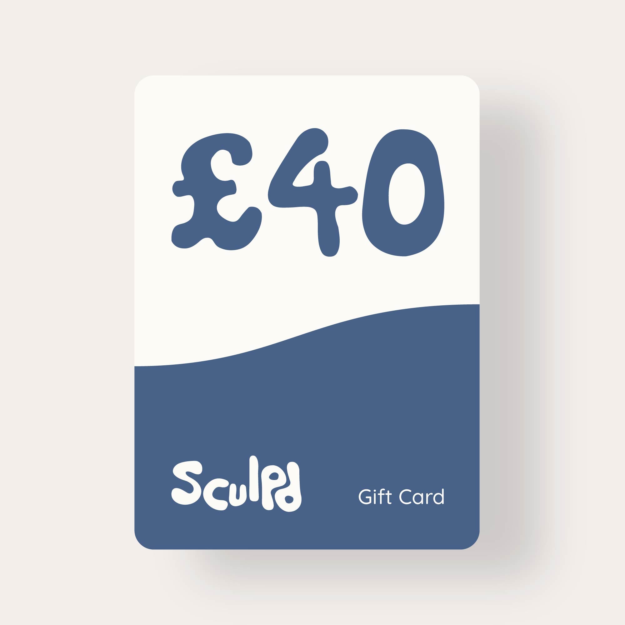 Sculpd gift card worth £40