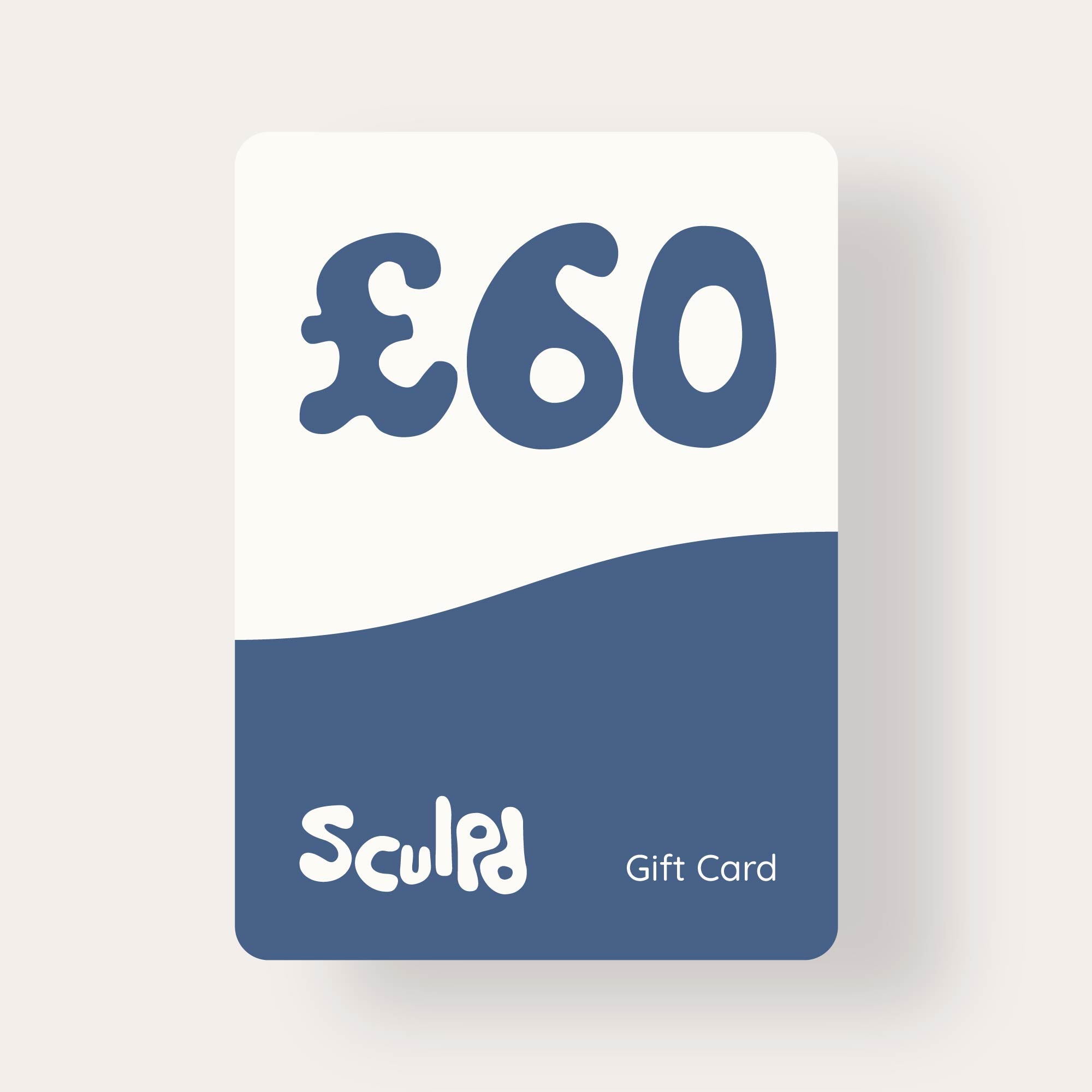 Sculpd gift card worth £60 