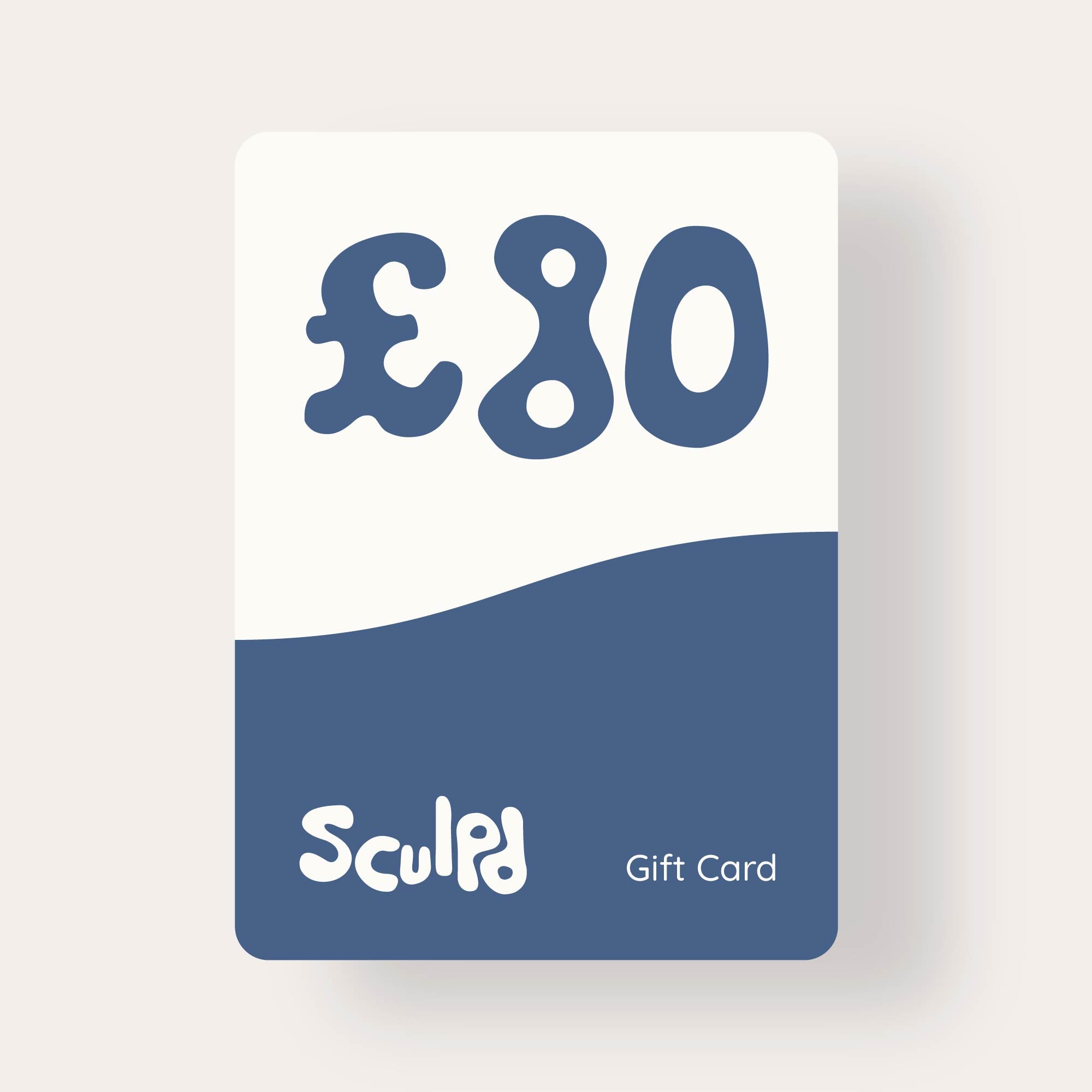 Sculpd gift card worth £80