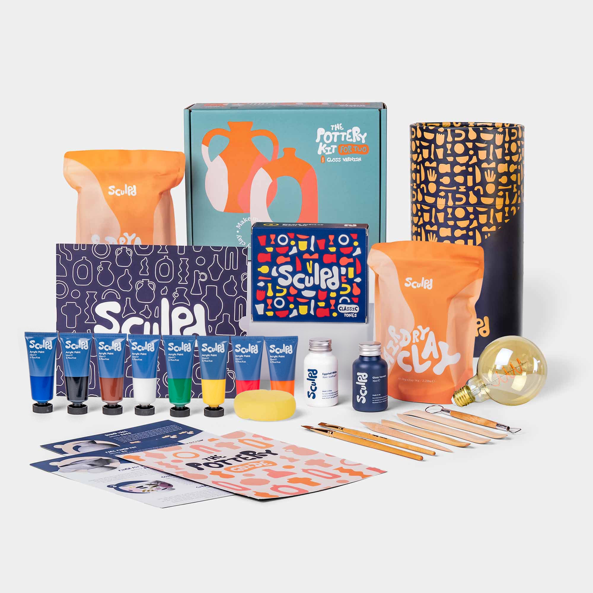 Sculpd filament lamp kit with classic paints set