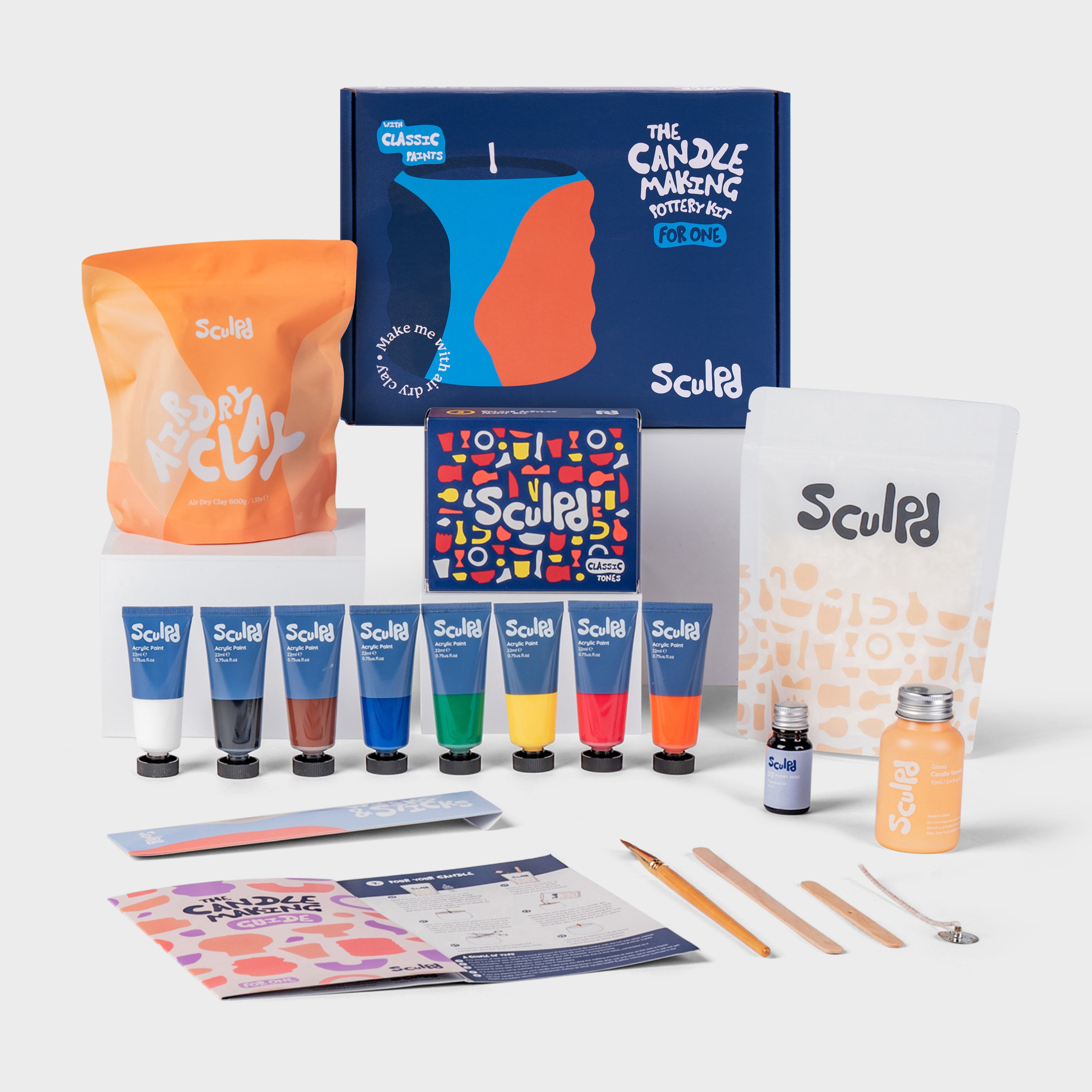Sculpd Candle Making Kit for One with Classic Tones