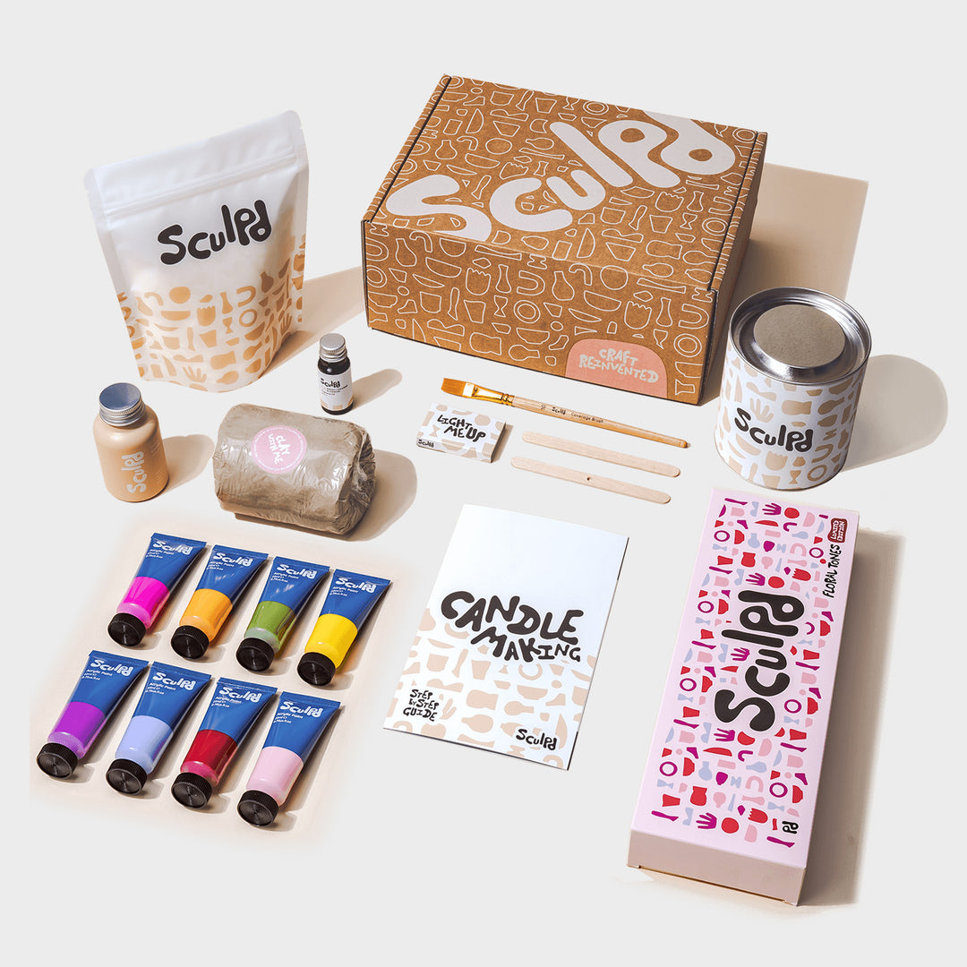 Sculpd Pottery Candle Making & Paint Bundle