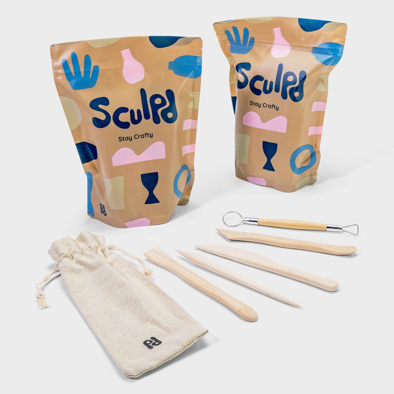 Sculpd Pottery Kit | The Original Air Dry Clay Starter Kit