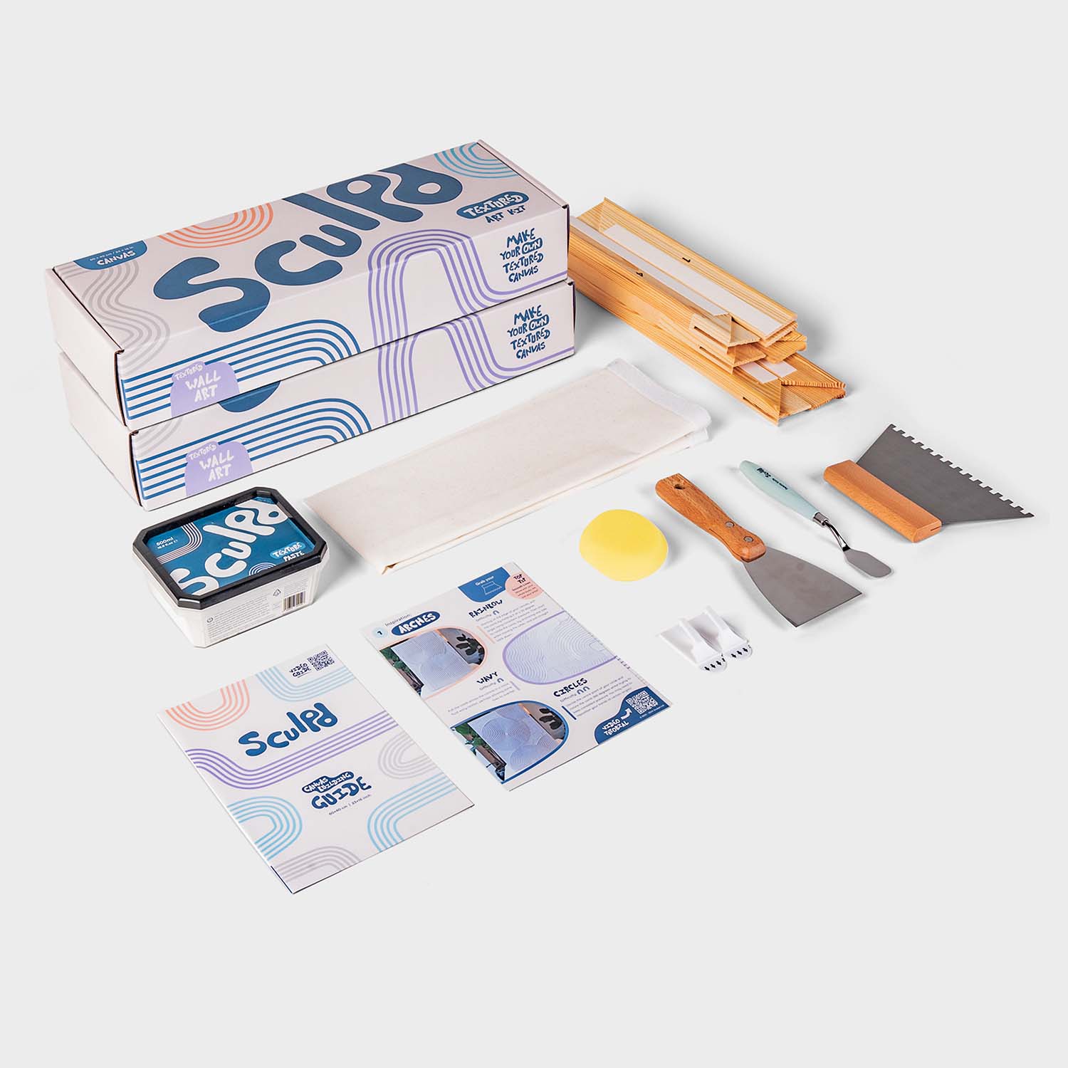 No Paint Textured Canvas Kit For Two