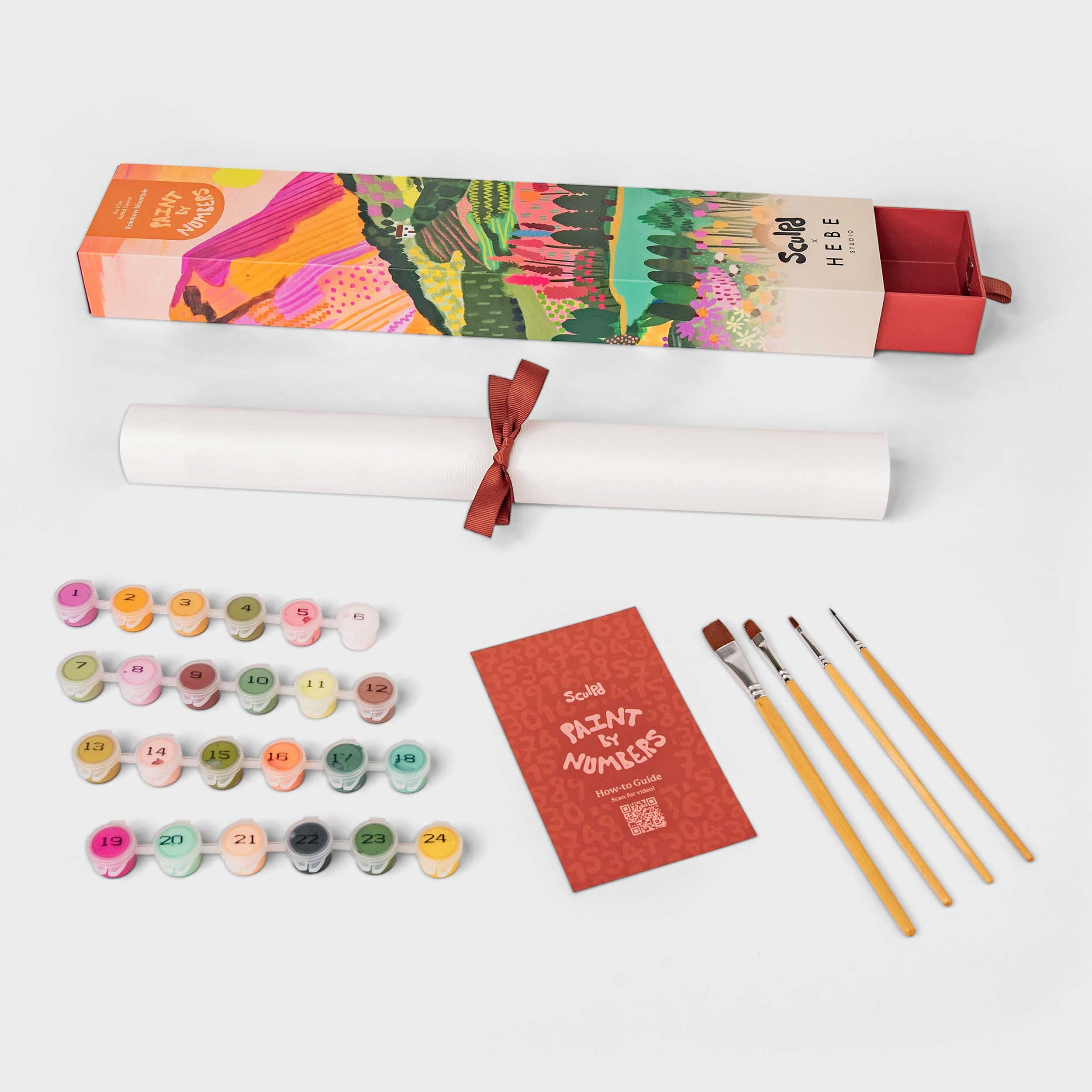 Sculpd Paint By Numbers x Hebe What's in the Kit