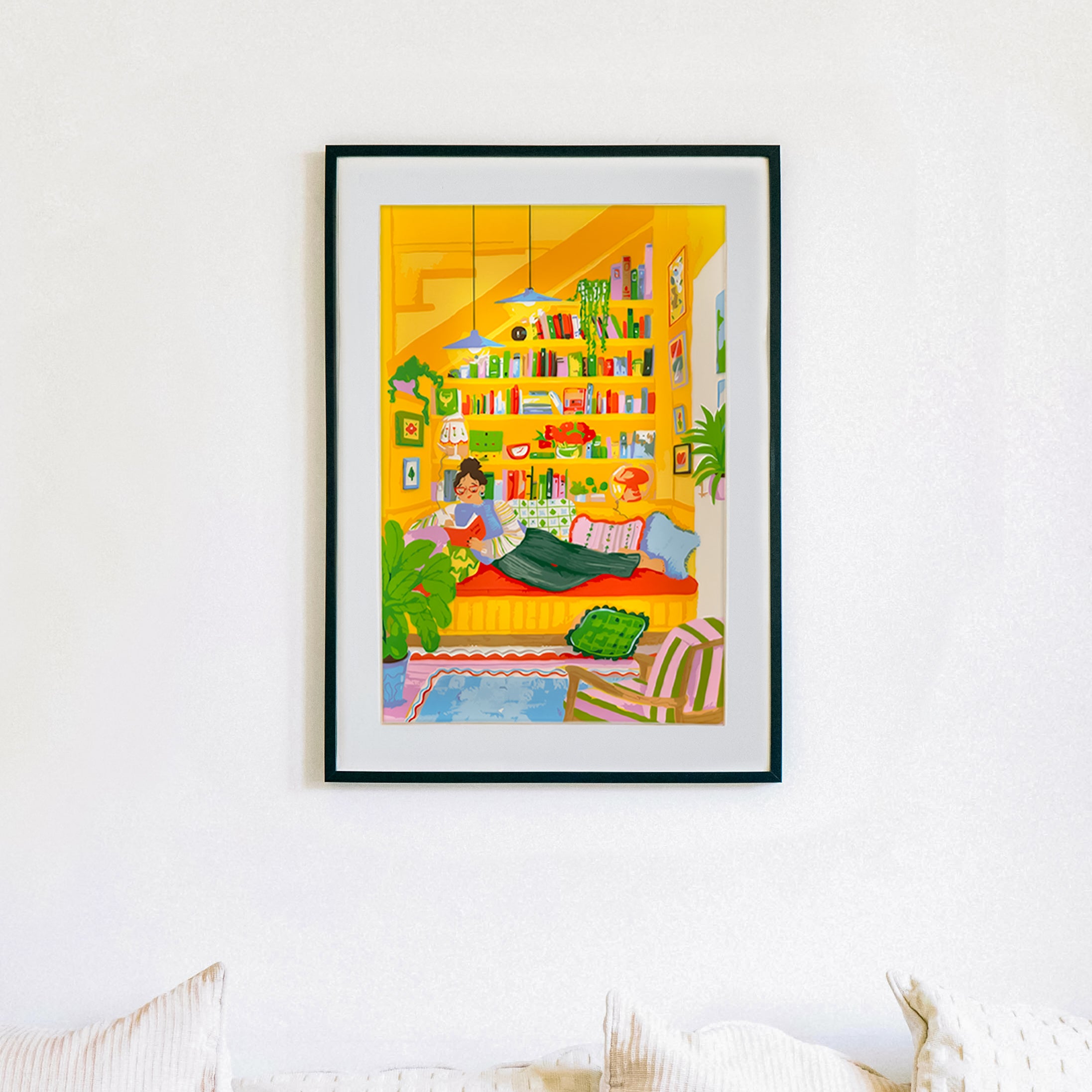 Framed artwork made with Sculpd Paint By Numbers x Chiara
