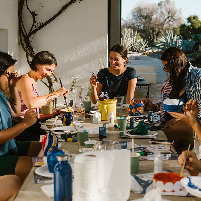 Creative pottery making experience at home