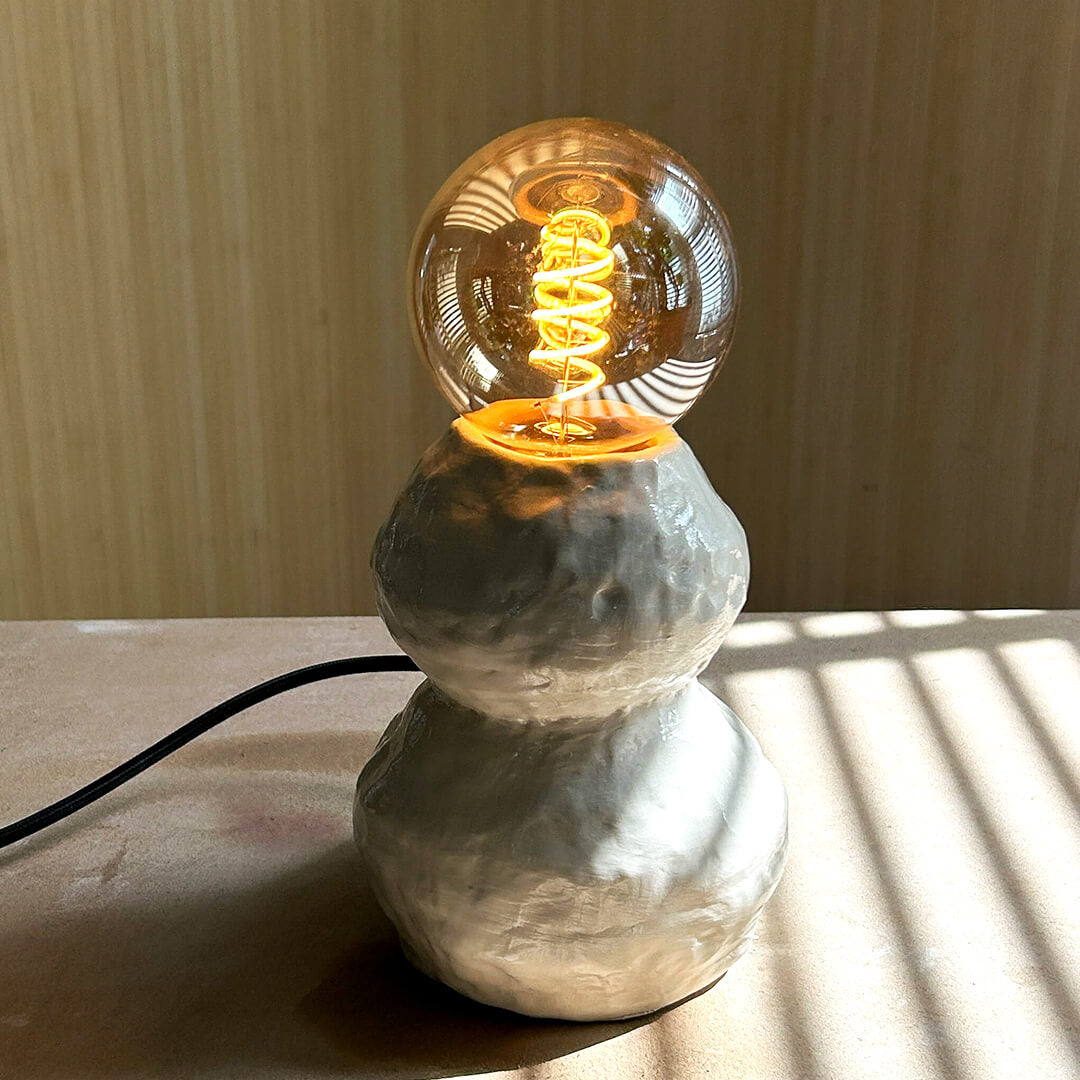 Modern Pebble Light handmade in filament kit