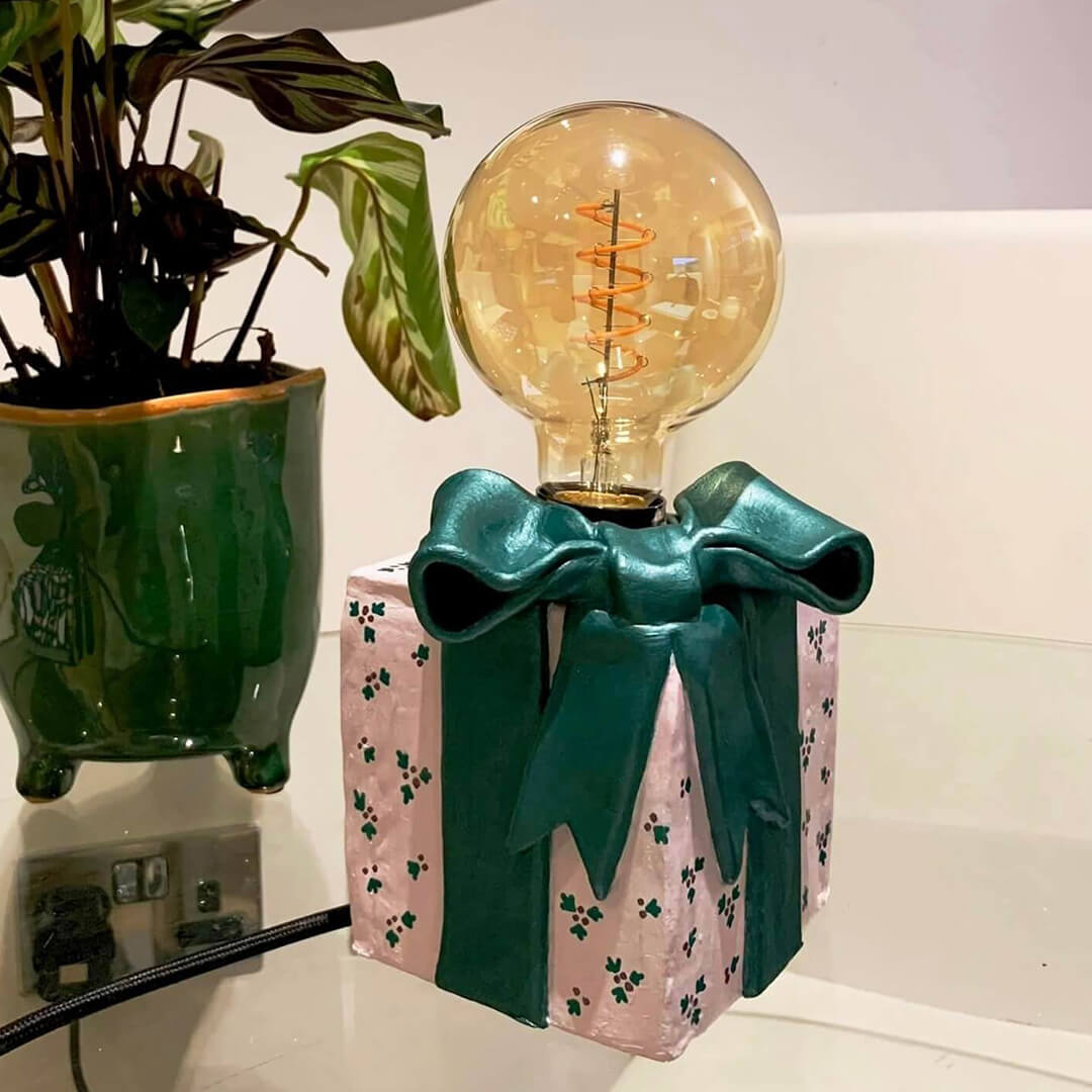 Unique Wrapped filament lamp at-home