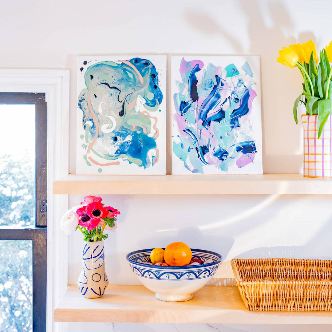 Small Abstract Painting Kit | Learn to Paint Expressively – Sculpd