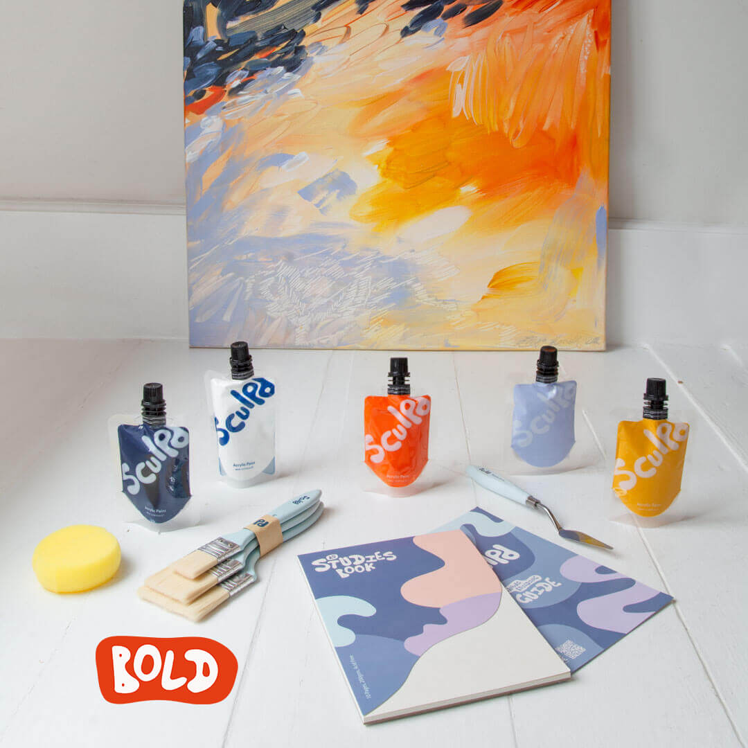 Large Abstract Painting Kit